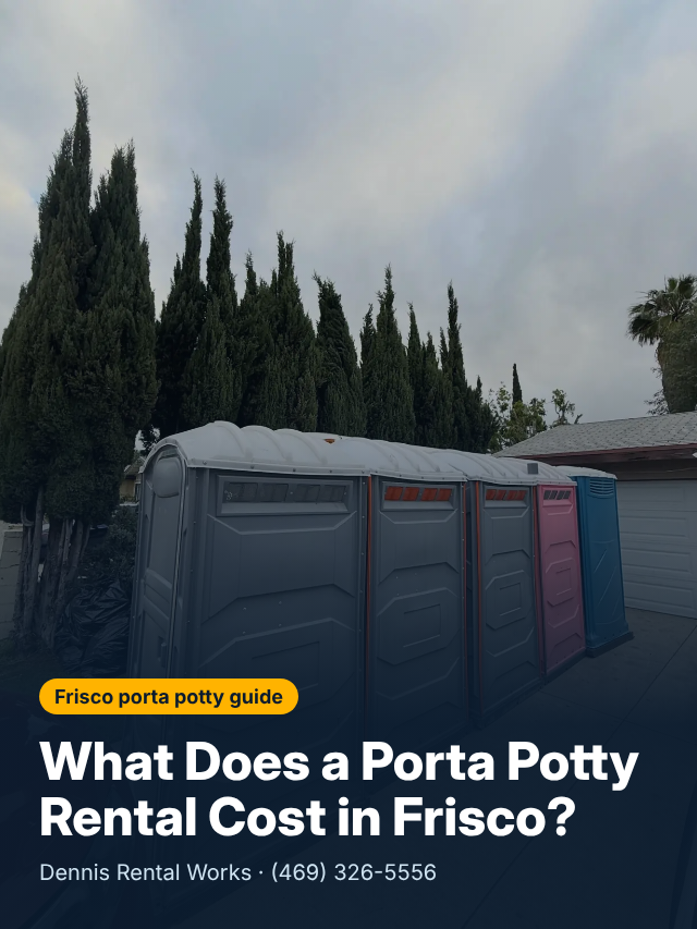What Does a Porta Potty Rental Cost in Frisco? cover