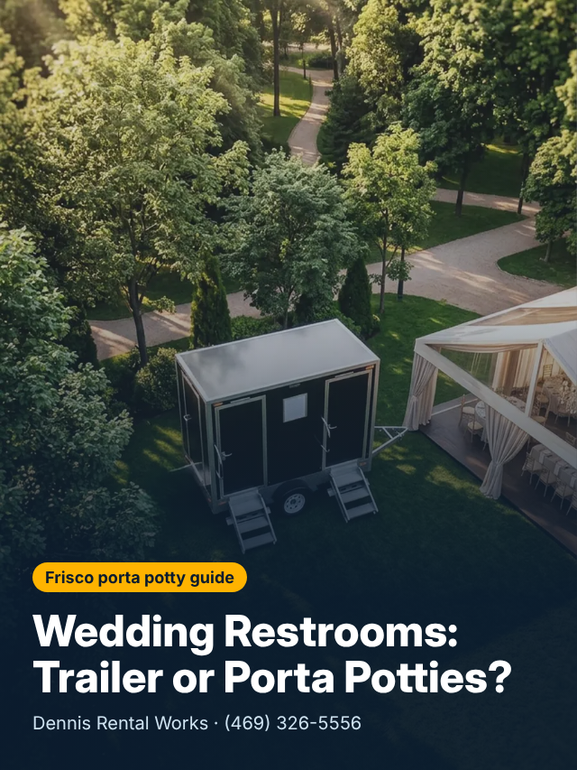 Wedding Restrooms: Trailer or Porta Potties? cover
